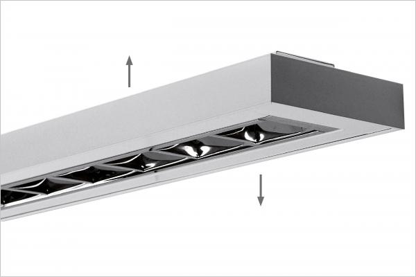 FLAT LINE LED DARK - Direct/Inderict emission